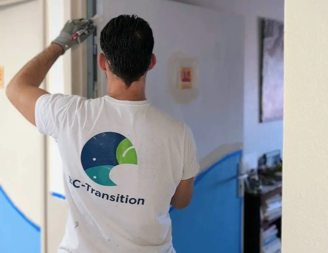 Peintre en action